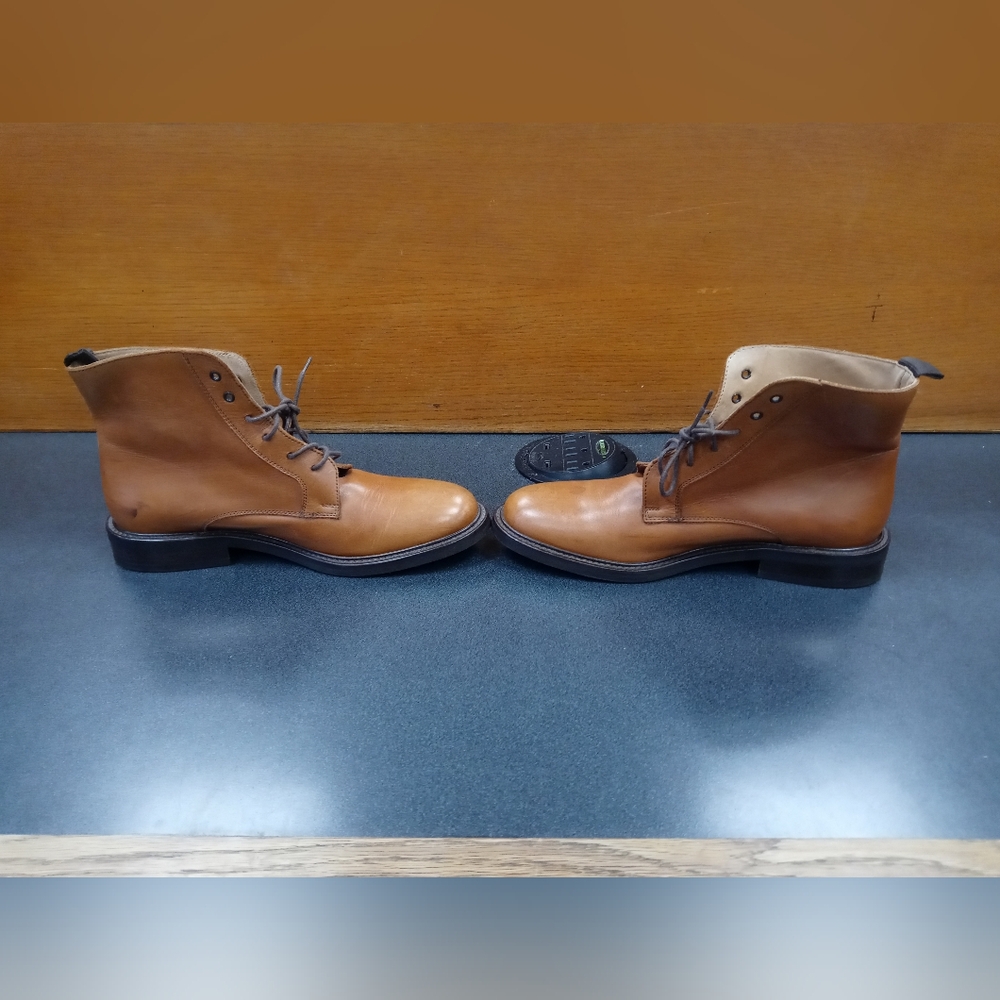 Luxury Leather Women's Boots Cognac - Picture 5 of 7